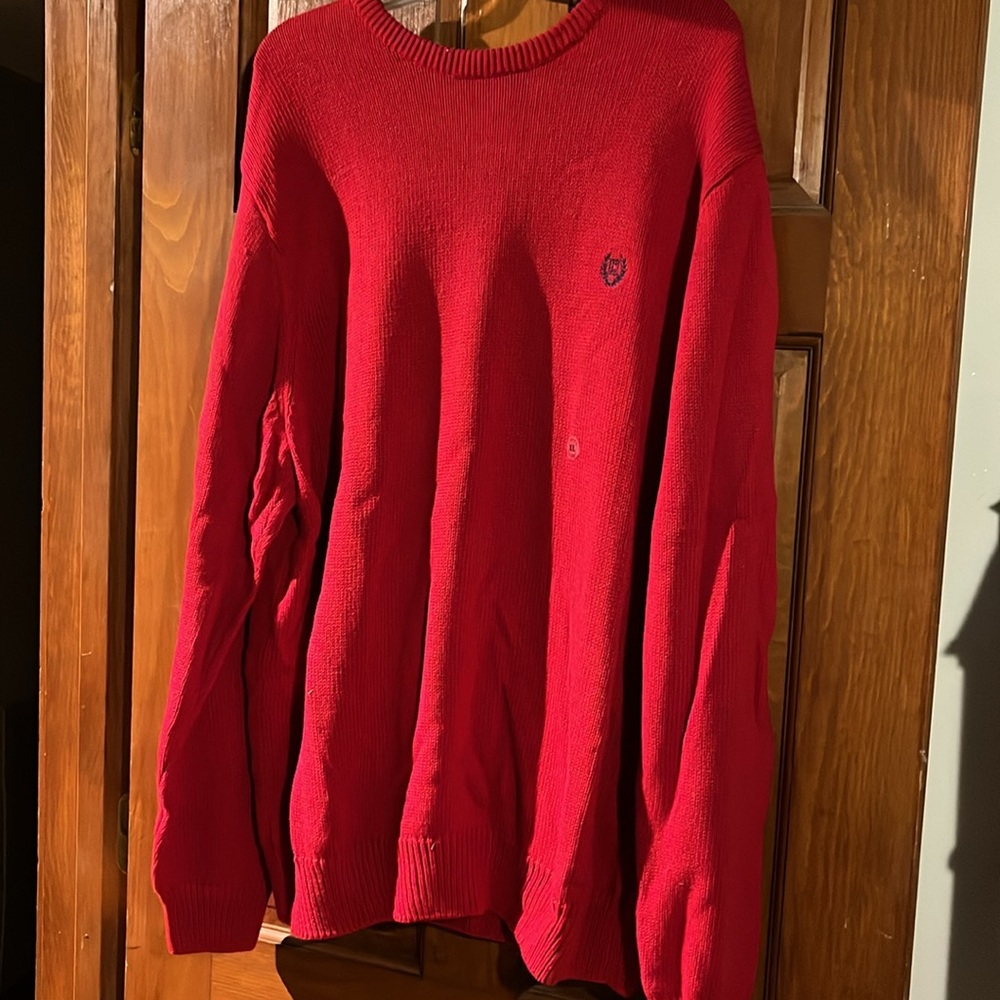 Chaps men’s deep red sweater , size xl